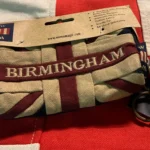 union jack red and white cloth purse