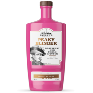 Pink rum bottle